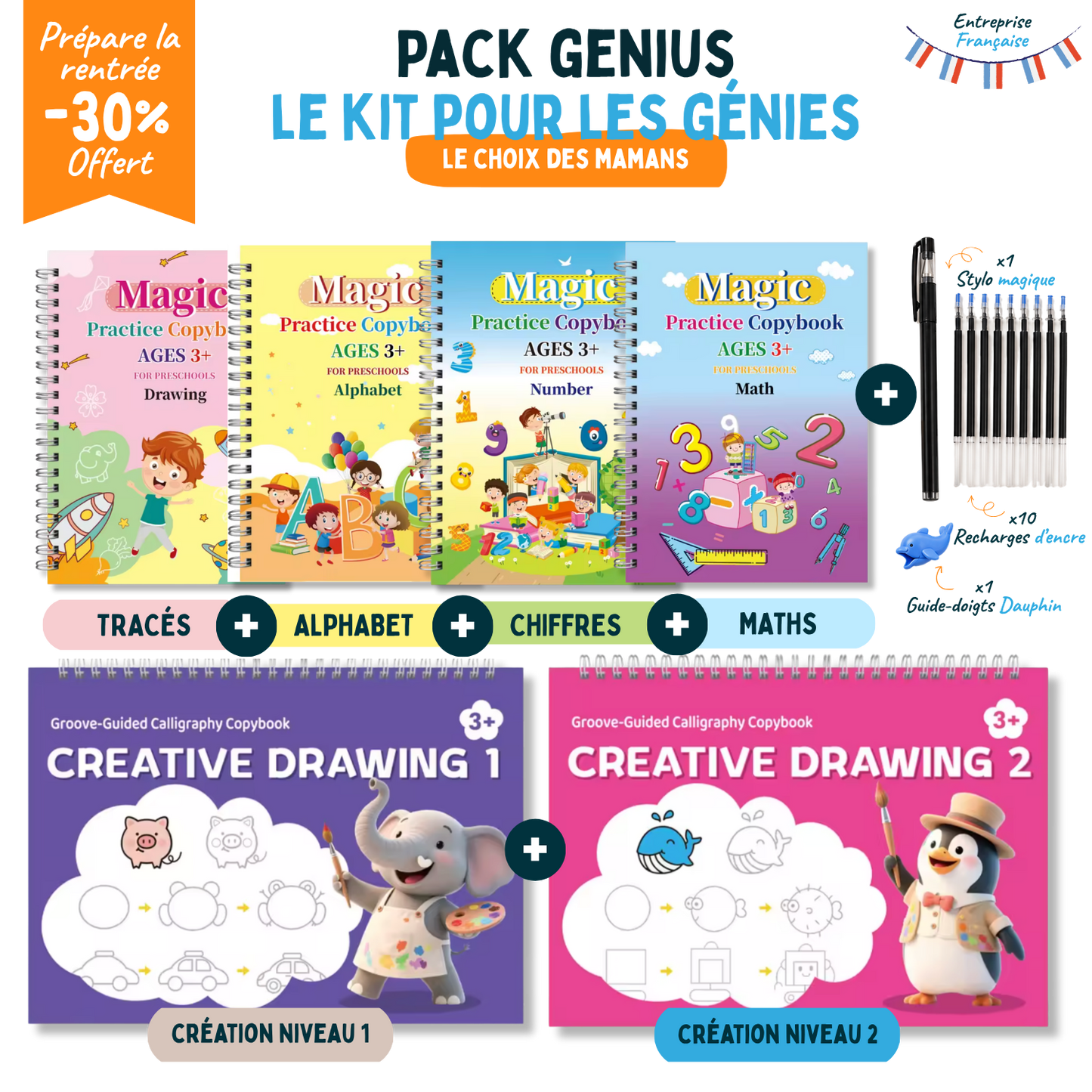 Le Kit Montessori d'Écriture et d'Éveil à l'Anglais dès 3 ans