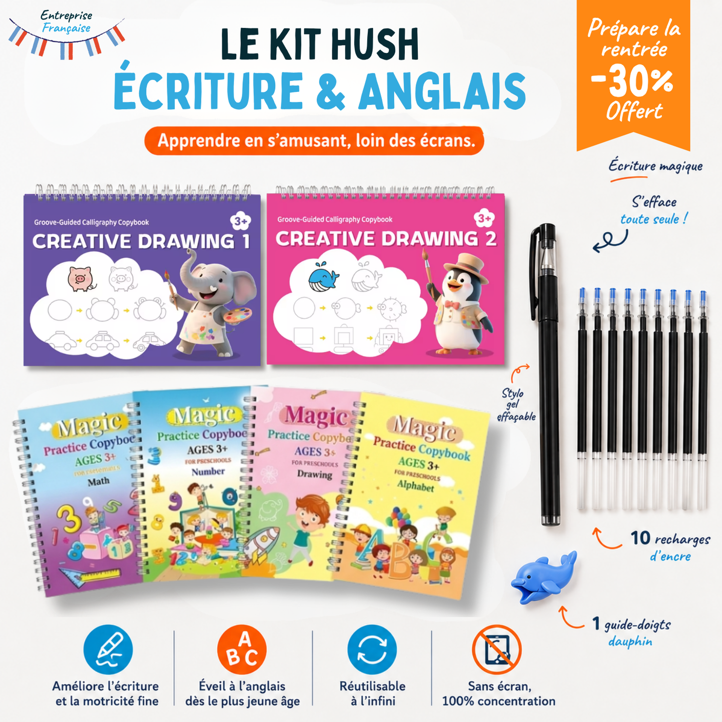 Le Kit Montessori d'Écriture et d'Éveil à l'Anglais dès 3 ans